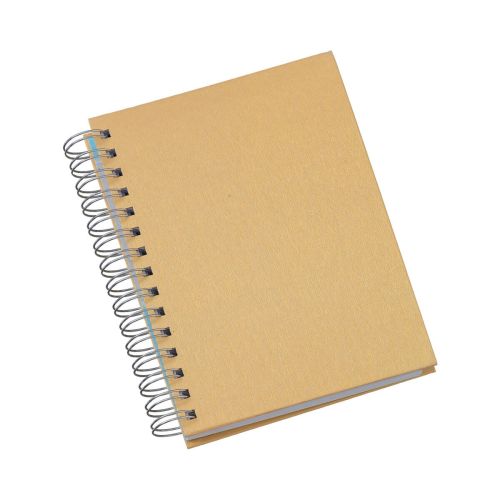 Agenda Diária tipo wire-o com Capa Metalizada Personalizada 