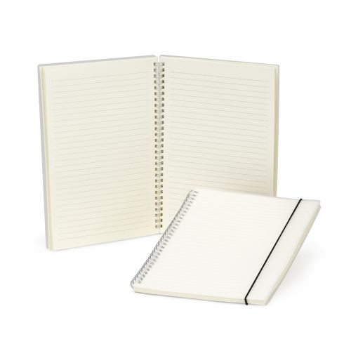 caderno grande b5 wire-o capa transparente personalizado para brindes cod-05058