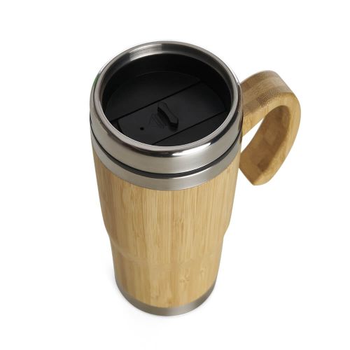Caneca bambu personalizada para brindes