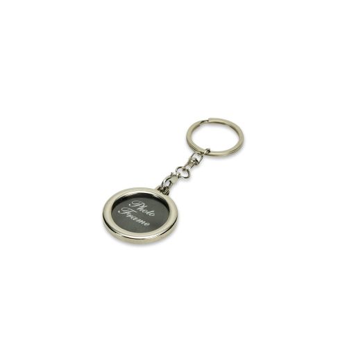 Chaveiro porta-foto inox 18827