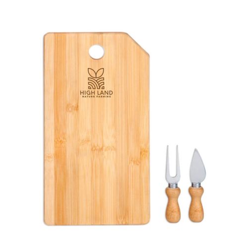 Conjunto para queijo em bambu KT-9032C