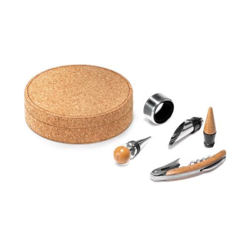 Kit vinho em cortiça personalizado 