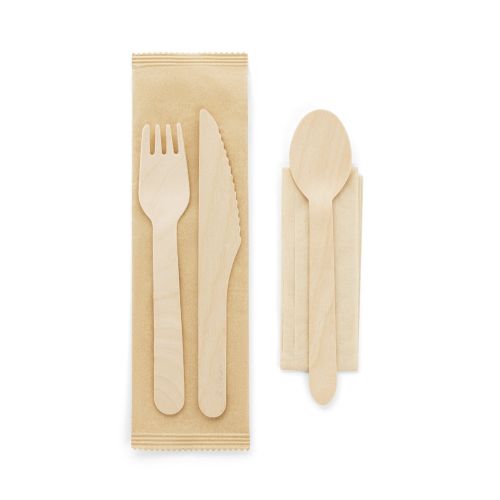 Conjunto de talheres descartáveis personalizados para brindes 94077 SUYA