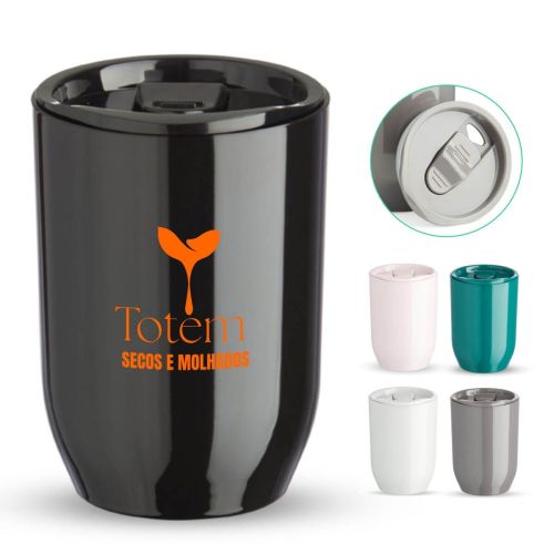Copo Plástico 350ml com Tampa 02826