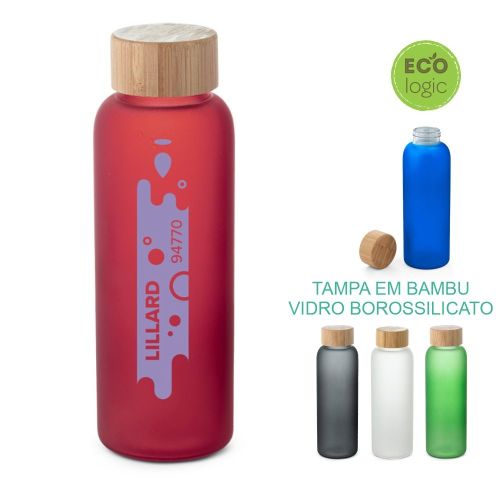 Garrafa ecológica vidro personalizada para brindes