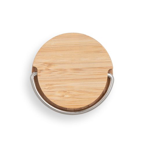 garrafa squeeze bambu e inox personalizada para brindes 94239
