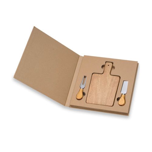 Kit Queijo madeira personalizado