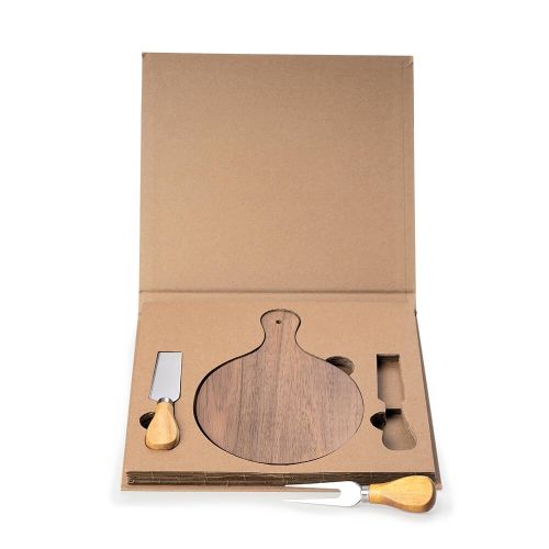 Kit Queijo madeira personalizado 