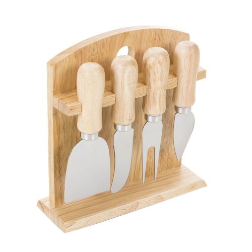 Kit Queijo 4 Peças com Suporte 4236