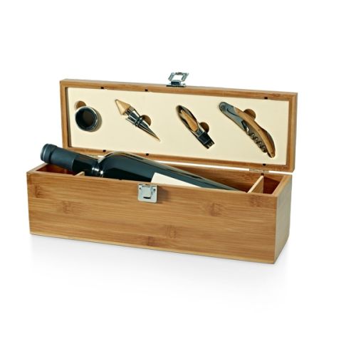 kit vinho bambu personalizado SYRAH