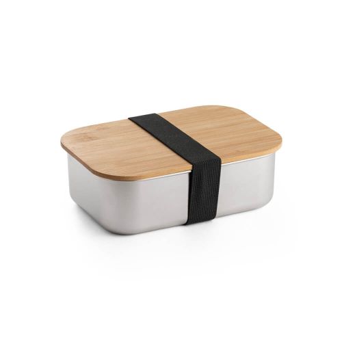 Marmita inox tampa bambu personalizada.