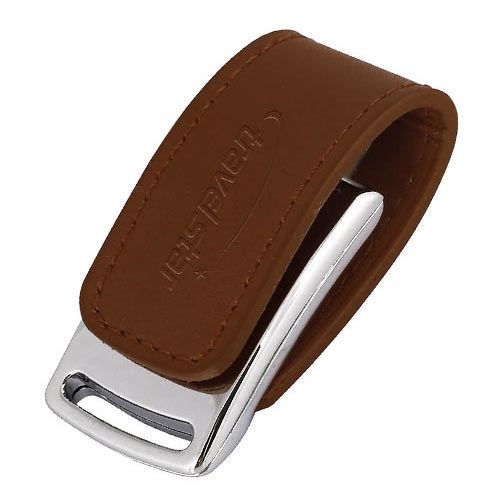 Pen Drive couro com fecho imã