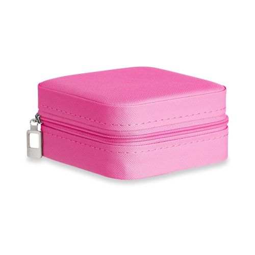 porta joias retangular em couro sintetico personalizado para brindes 01474