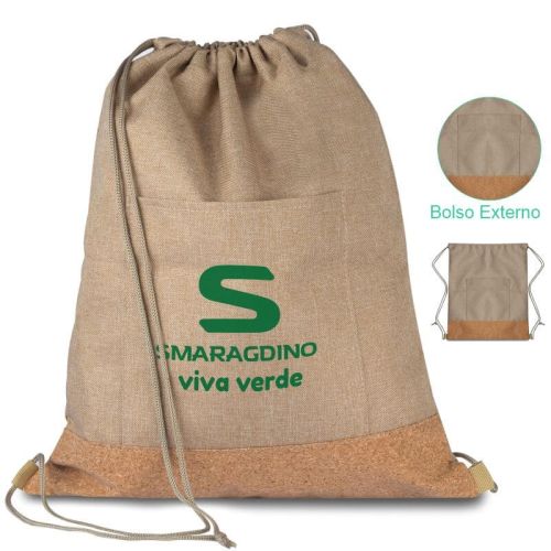 Sacochila cortiça personalizada Bp0004 