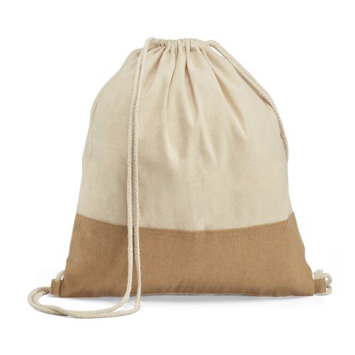 Sacola tipo Mochila em Algodão e Juta Sablon 92919
