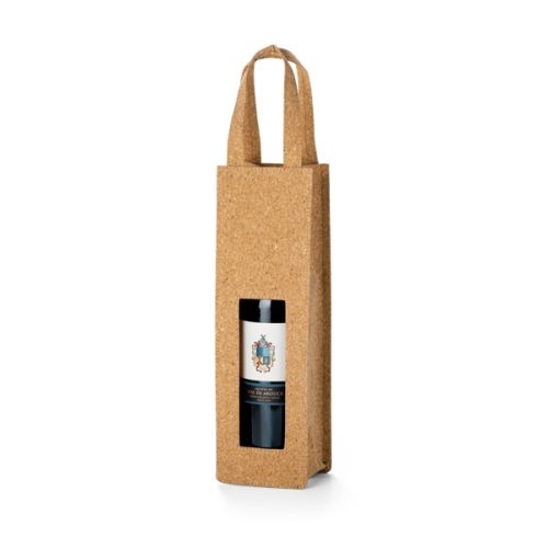 Sacola porta vinhos cortiça personalizada para brindes